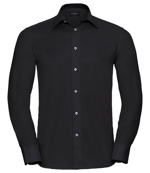 Long sleeve easycare tailored Oxford shirt