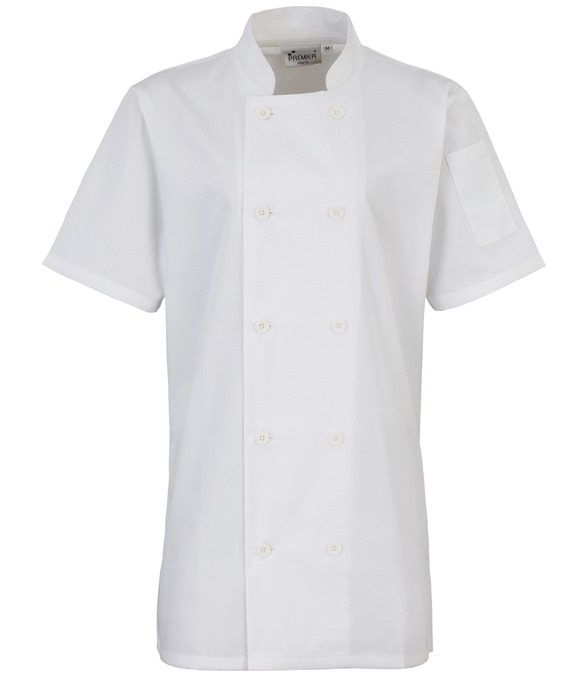 Women's short sleeve chef's jacket