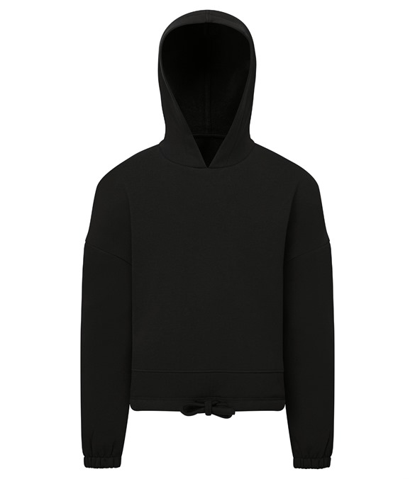 Kids TriDri? recycled cropped oversize hoodie