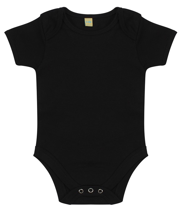 Short-sleeved bodysuit with envelope neck opening