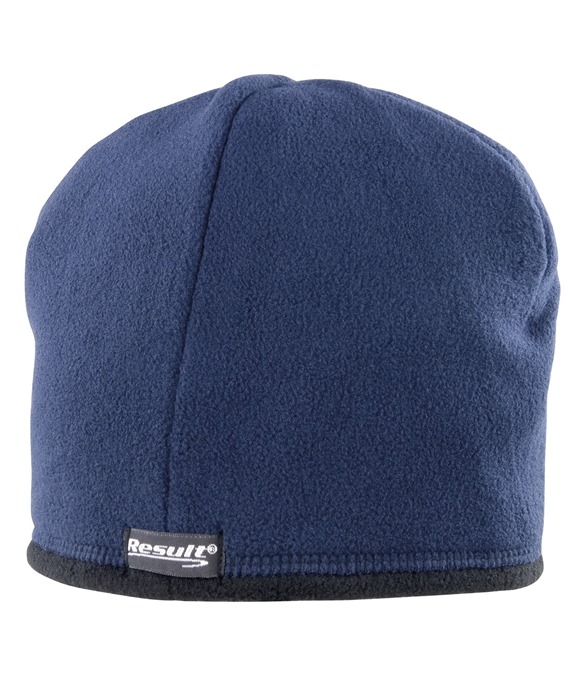 Reversible microfleece bob hat