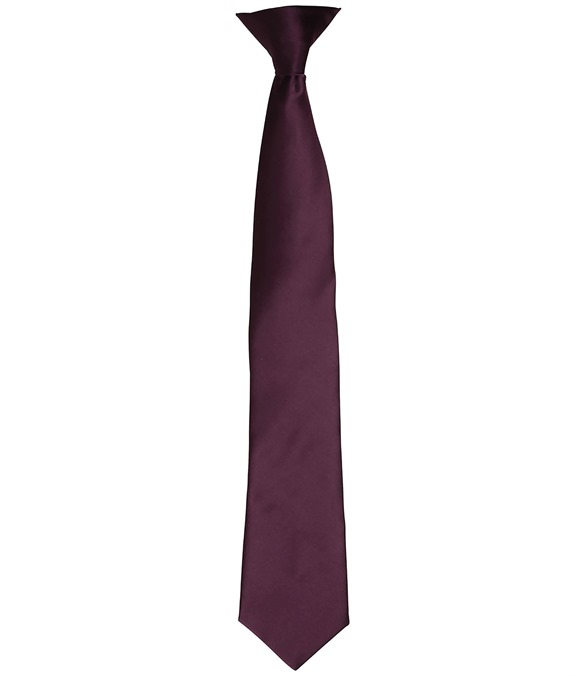 &#39;Colours&#39; satin clip tie