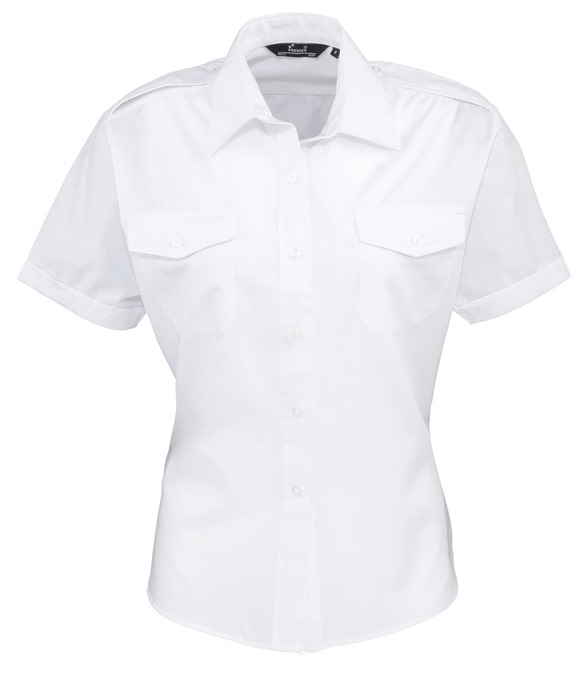 Women's short sleeve pilot blouse