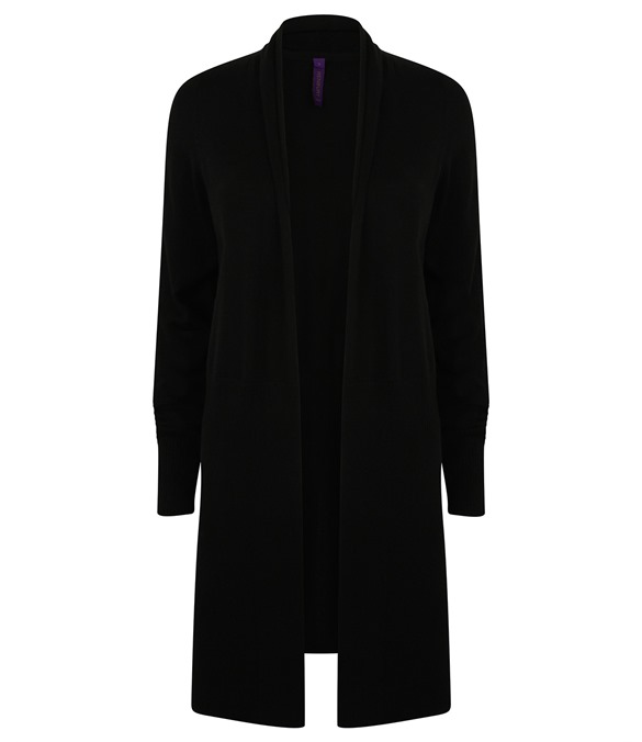 Women's longline open cardigan