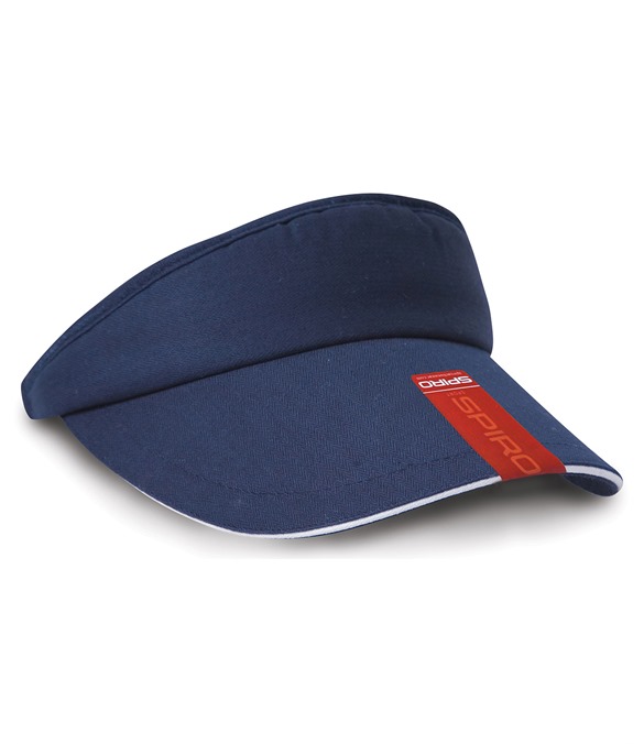 Herringbone sun visor with sandwich peak