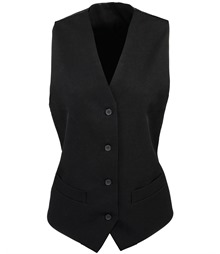Women's lined polyester waistcoat