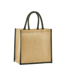 Natural starched jute mini gift bag