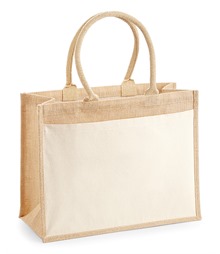 Cotton pocket jute shopper