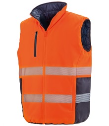 Reversible soft padded gilet