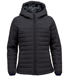 Women?s Nautilus quilted hooded jacket