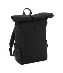 Block roll-top backpack