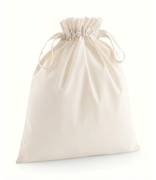 Organic cotton drawcord bag