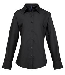 Women's supreme poplin long sleeve shirt