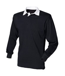 Long sleeve plain rugby shirt