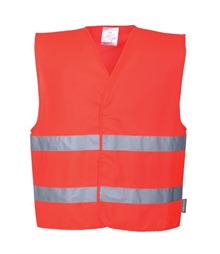 Hi-vis two-band vest (C474)