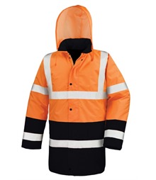Motorway two-tone safety coat