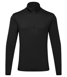 TriDri? recycled long sleeve brushed back ? zip top