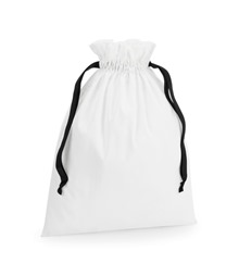 Cotton gift bag with ribbon drawstring